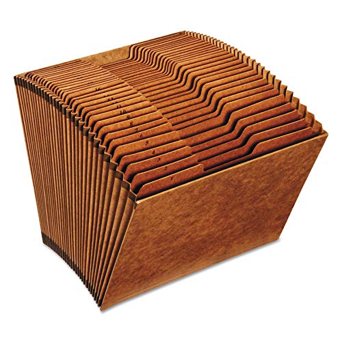 Pendaflex R217DHD Heavy-Duty Expanding Open Top File, 31 Pockets, 1/3 Tab, Letter, Brown image 2