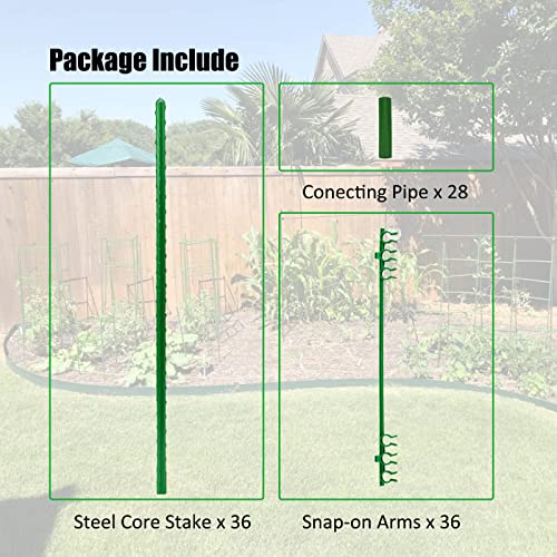 Orgrimmar Tomato Cages Garden Plant Support Stakes Outdoor Vegetable Trellis For Vertical Climbing Plant Up To 63“,3 Packs #TOP4