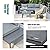 Soleil Jardin 4-Piece Outdoor Patio Furniture Set L-Shaped Aluminum Sectional Sofa with Coffee Table All-Weather Patio Conversation Set with Cushions, Dark-Grey