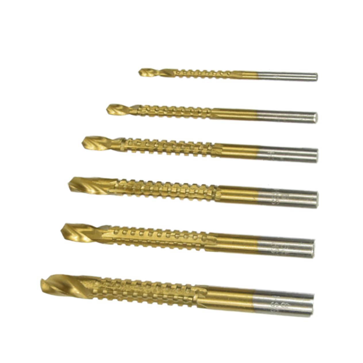 IWOWHERO Professional Drill Bit Set: High-speed Steel Hss Masonry Drill Bits Auger Bits Wrench Set 3mm-8mm