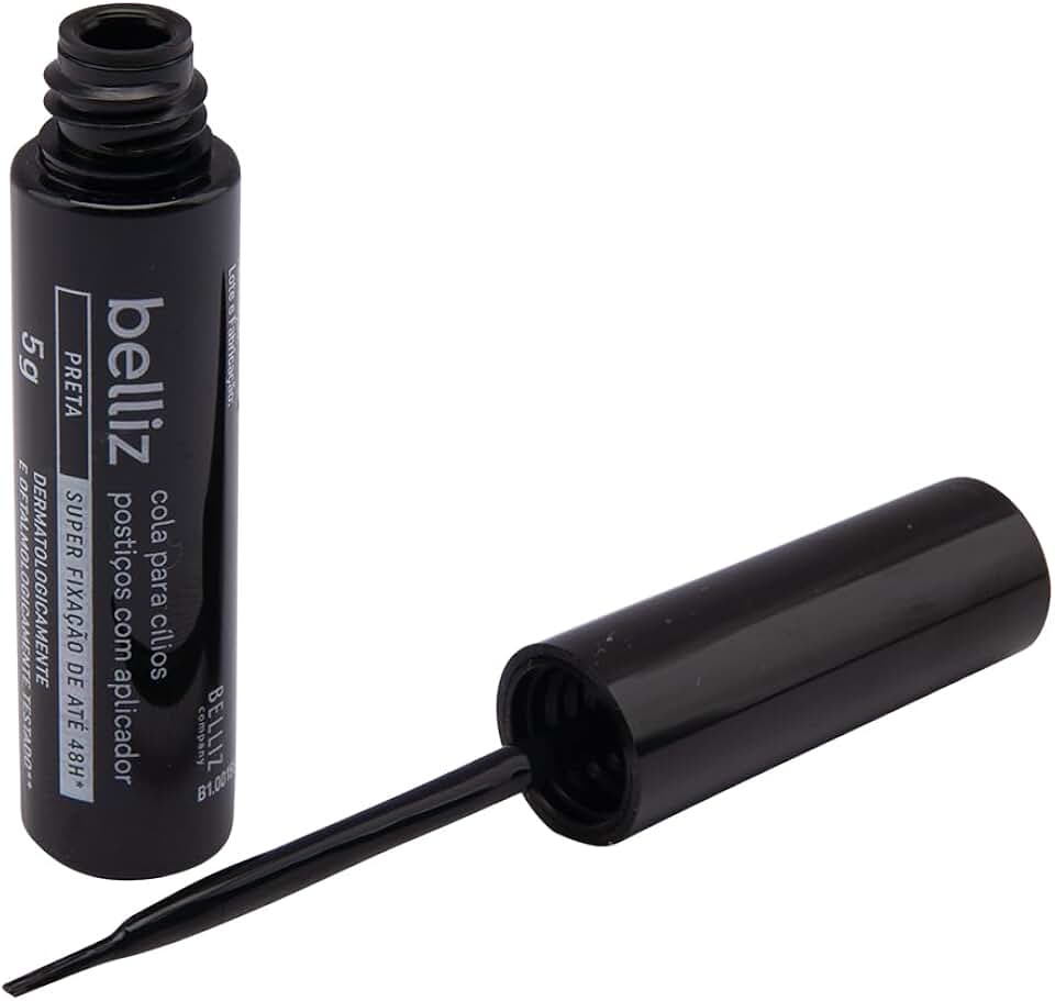 BELLIZ COLA PARA CILIOS 48HRS PRETA COM APLICADOR