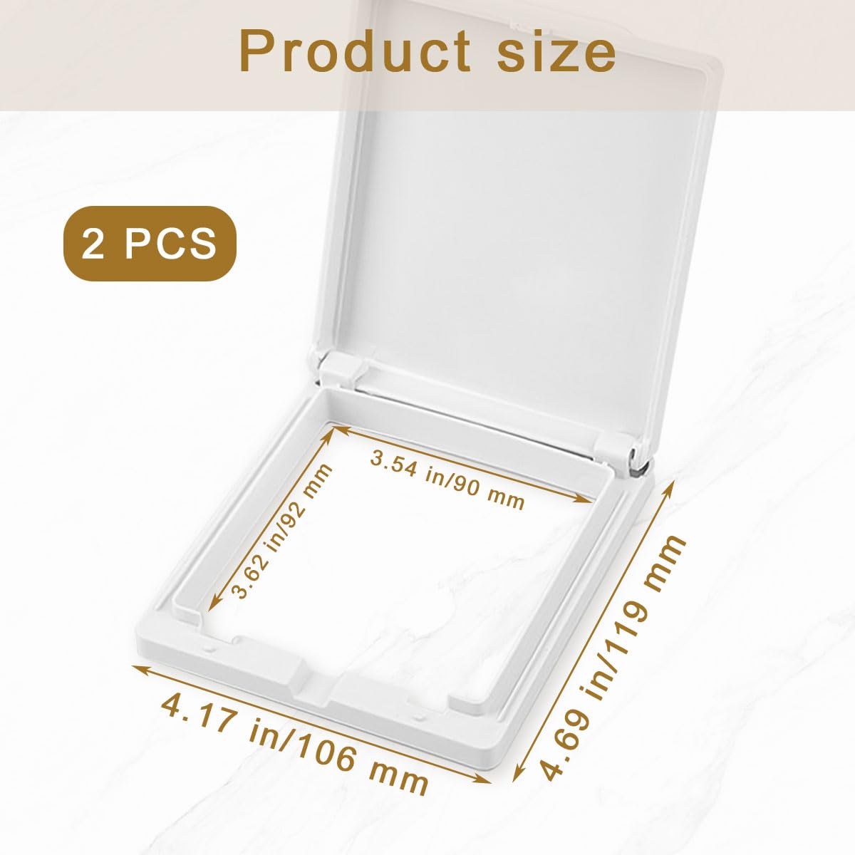 2PCS Light Switch Guard, Childproof Plug Protector - Image 2
