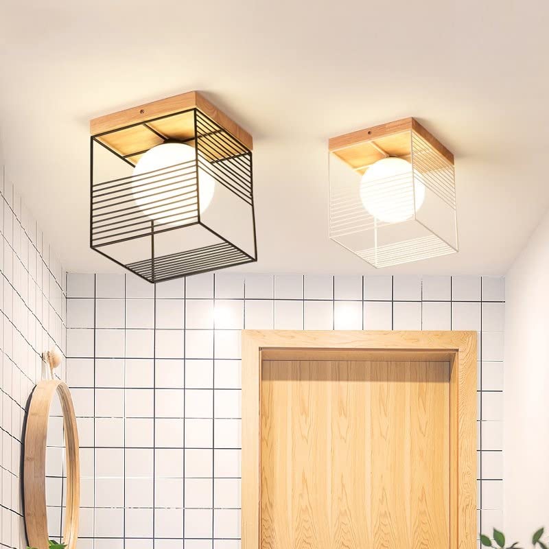Plafonnier loft en cage géométrique durable pour style vintage - 2