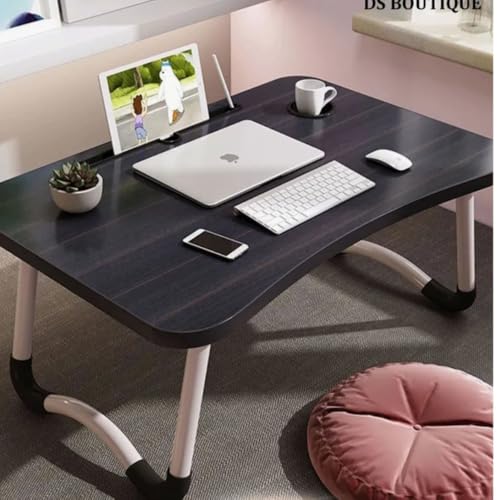 Mesa Portátil Para Notebook Cama Sofá Com Suporte Para Copo e Tablet Compacta Resistente e Dobrável