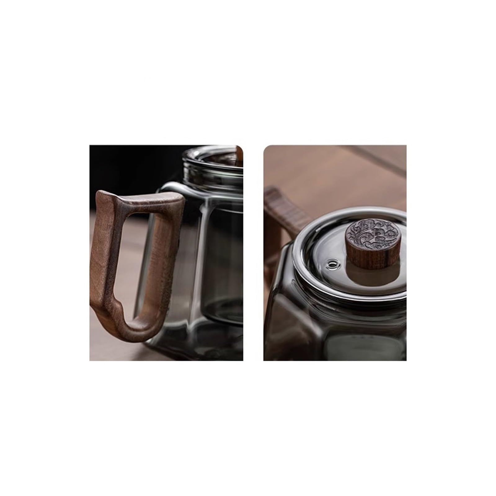 Teekessel Dampfendes und kochendes Teeset, elektrischer Haushalts-Keramikherd, Teezubereitung, Büro, Kleiner Elektroherd, Teekanne, Glas-Teekanne mit kochendem Wasser Kaffeekanne