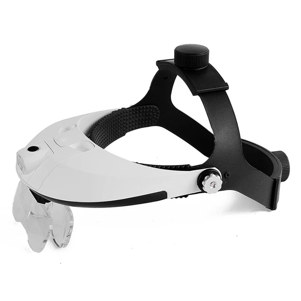Bril-type Head-mounted Vergrootglas Moderne Craft Zwart Oogmasker Verrekijker Met Licht Reparatie Klok