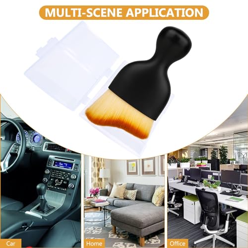 Image of Antson Interior Cleaning Brush Multipurpose Car Interior AC Vent Dashboard Dust Dirt Cleaner Cleaning Brush for Car Interior PC Laptop Keyboard Electronic Gadgets Cleaning Brush (Interior Dust Brush)