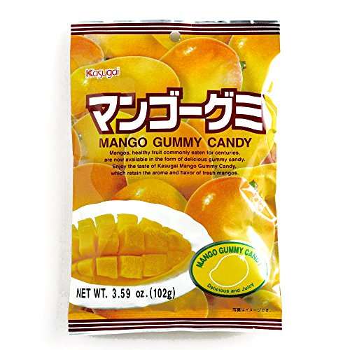 Gomitas Kasugai sabor Mango 3.59 oz Paquete 4 miniatura 1