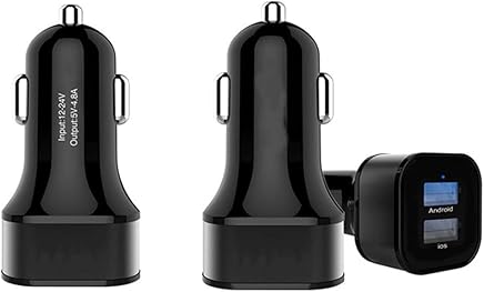 GUOxufei 2pcs Cargador del Coche 4.8 un Cargador r?pido, Adaptador de USB Dual del GPS de la Tableta m?vil GUOxufei 2pcs Cargador del Coche 4.8 un Cargador r?pido, Adaptador de USB Dual del GPS de la Tableta m?vil