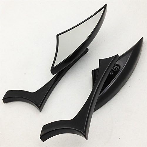 XKH- Motorcycle Black Spear Blade Mini Mirrors Compatible with Savage Intruder Volusia Boulevard [B00Y5N42HK]