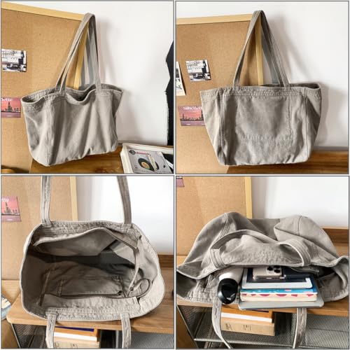 Bolso Tote de Lona para Mujer Casual de Trabajo miniatura 5