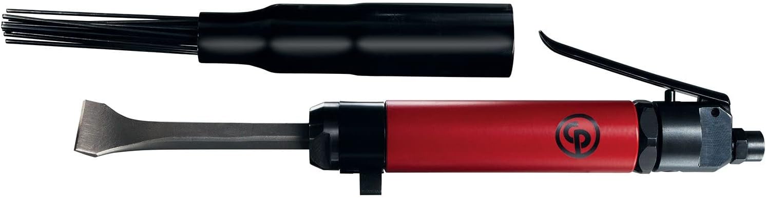 Chicago Pneumatic CP7120 Air Powered Adjustable Needle Scaler and Chisel, 4,600 BPM, Red