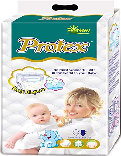 Image of Protex Premium Baby Diapers MEDIUM Taped Diapers(160 Counts)