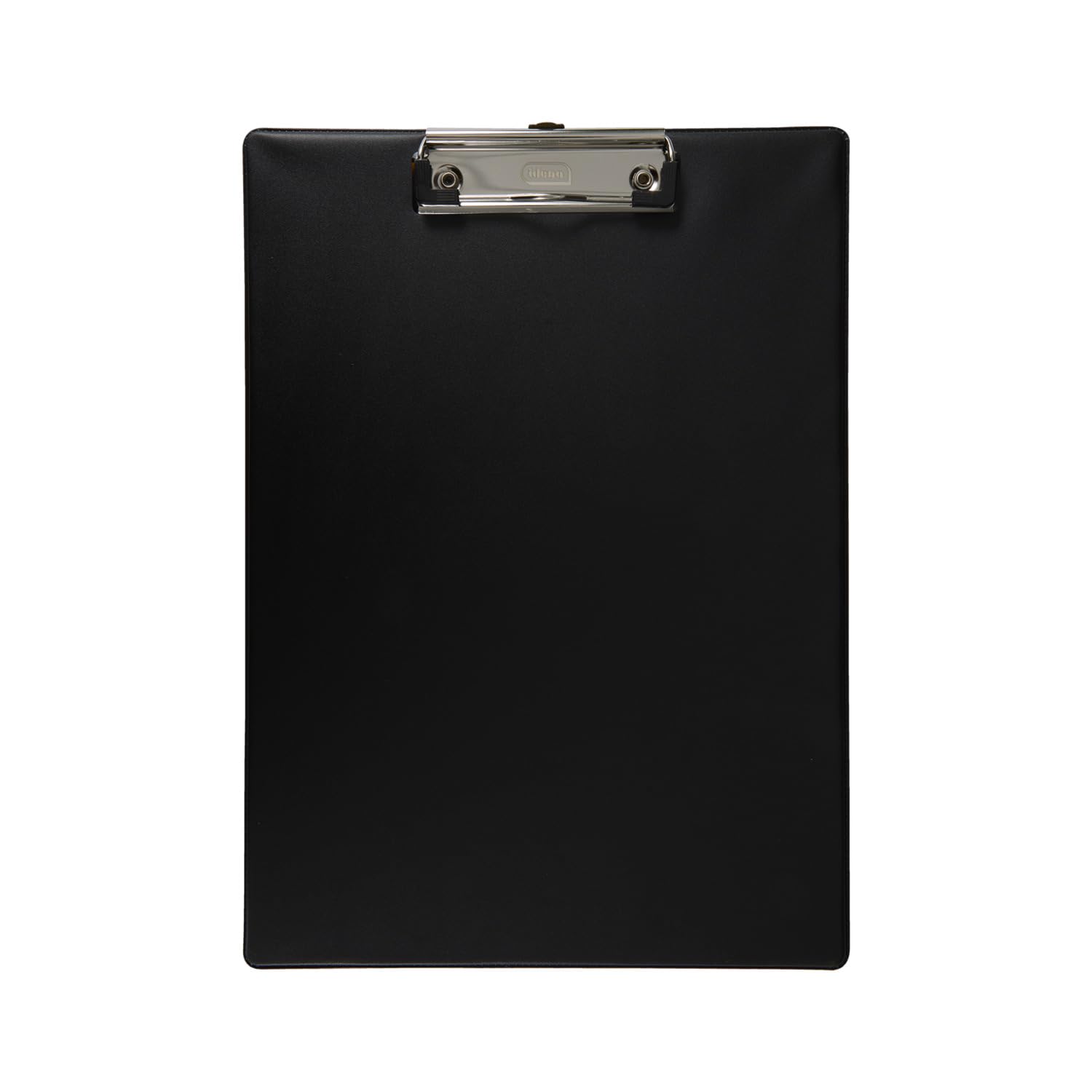 Idena 11373 - Portapapeles para DIN A4, formato vertical, portapapeles revestido de PVC negro, certificado FSC-Rec