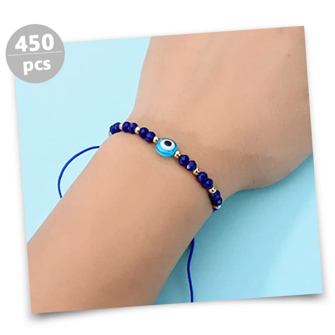 DIYEAH 5 Kisten Perle des Teufelsauges bastelset schmuck herstellen geschenkeidee necklace Anhänger Telefon-Charm-Perlen handwerkliche Herstellung von Perlen kreative Harzperlen