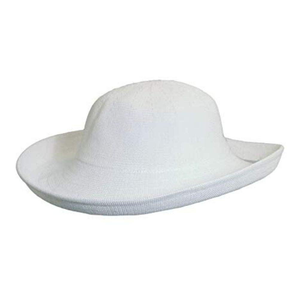 SCALAWomen's Knitted Poly Straw Big Brim Hat