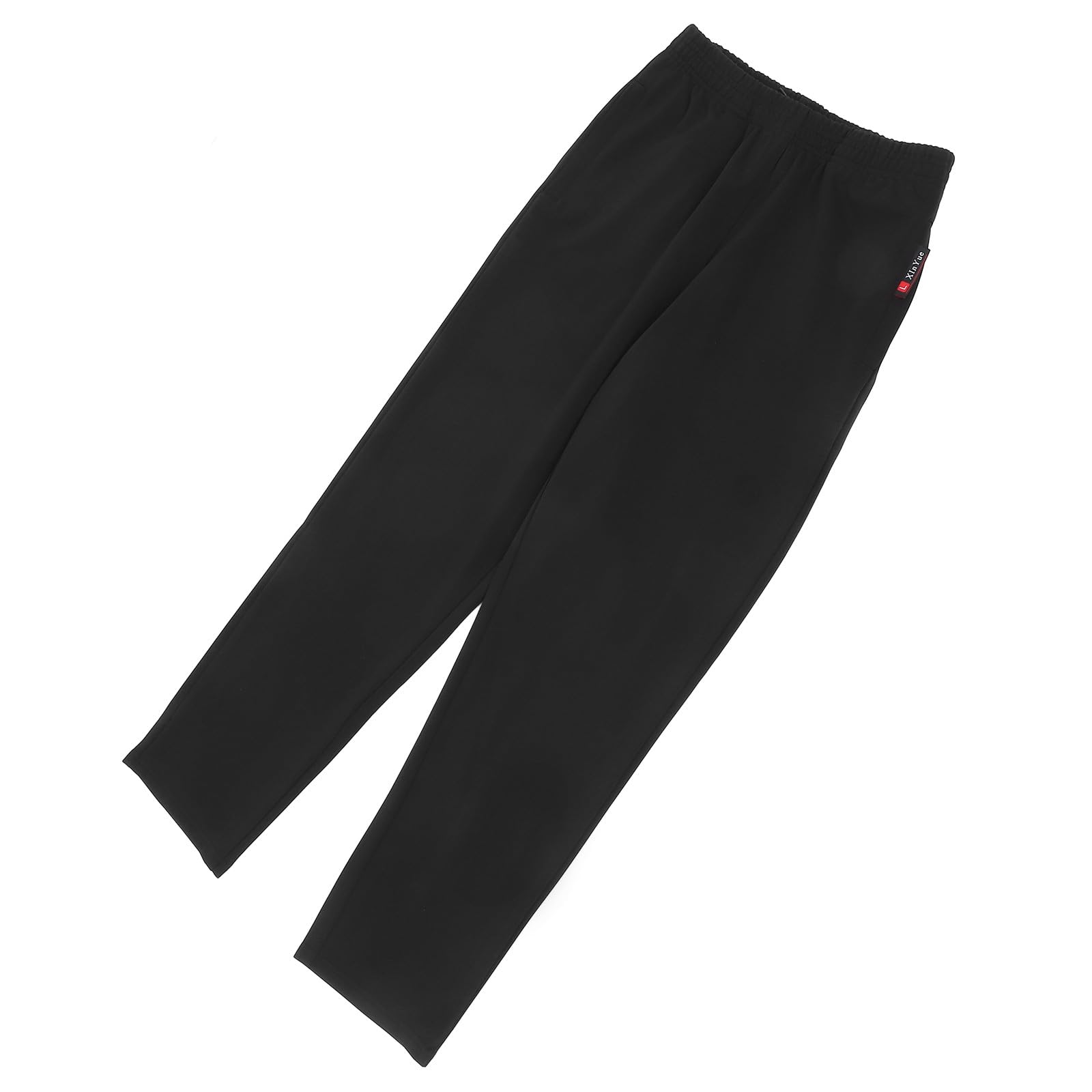 Pantaloni da Cucina Uomo Neri in Cotone con Design Classico, Vita Elastica e Tasche Funzionali per Lavoro in Ristorante e Cucina Professionale