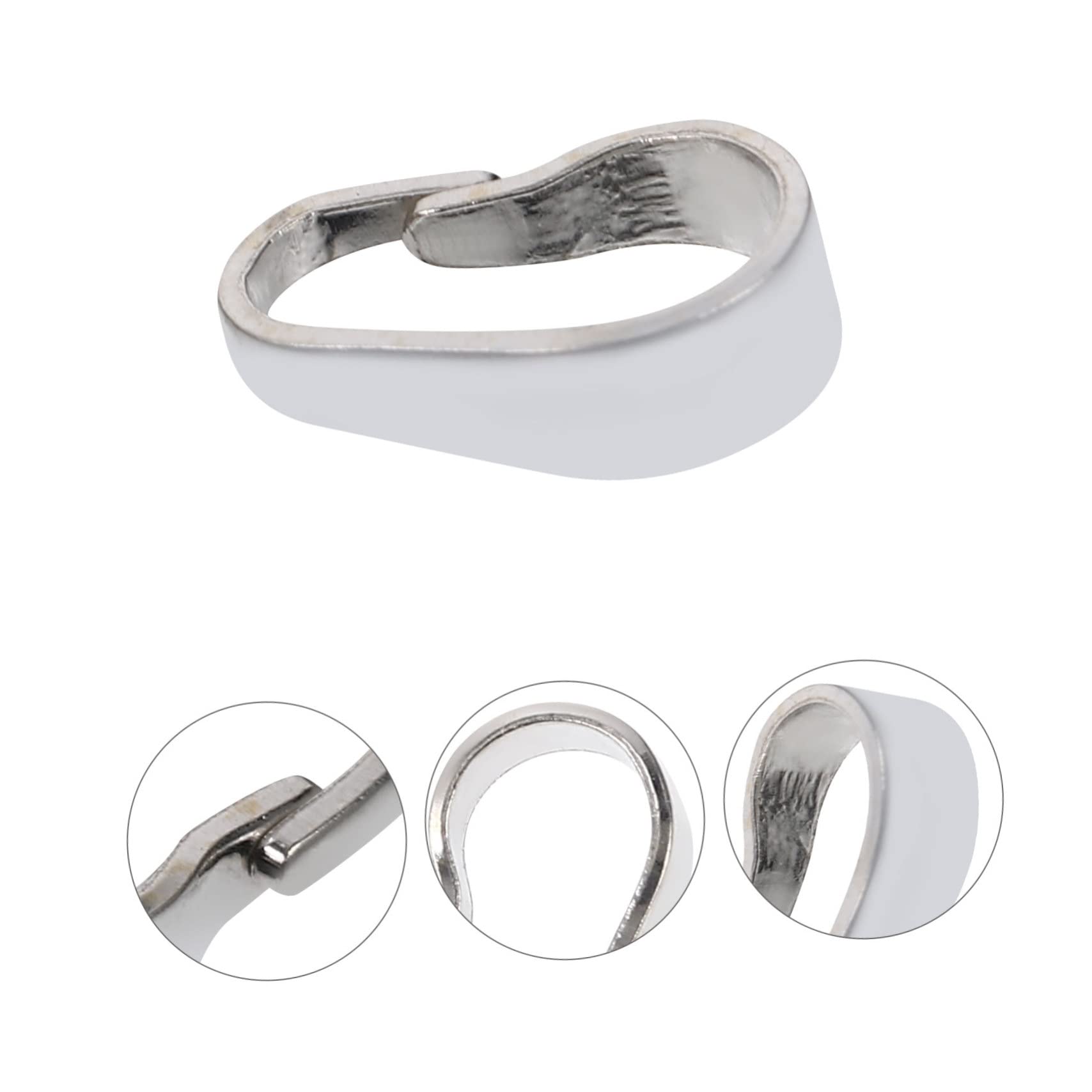 VILLCASE 30stücke Verbindungs-clips Versilberte Schmuckverschlüsse Für Und Armbänder Langlebige Und Praktische Schmuckherstellungszubehörteile