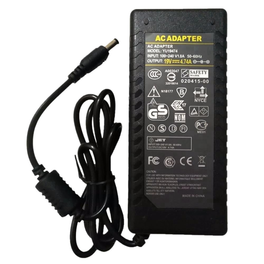 Tnnbnt No Ac Cable 5Pcs/Lot 19V4.74a Ac Dc Adapter Charger For 5050 3528 Led Light Cctv 19V 4.74A 90W Switch Power Supply 5.5 * 2.5/2.1Mm