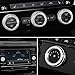 LECART Bling Car Accessories Fit for Volkswagen Glitter AC Knob Covers & Volume Switch Knob Covers Auto Interior Decor Trims Metal Decals 5Pcs
