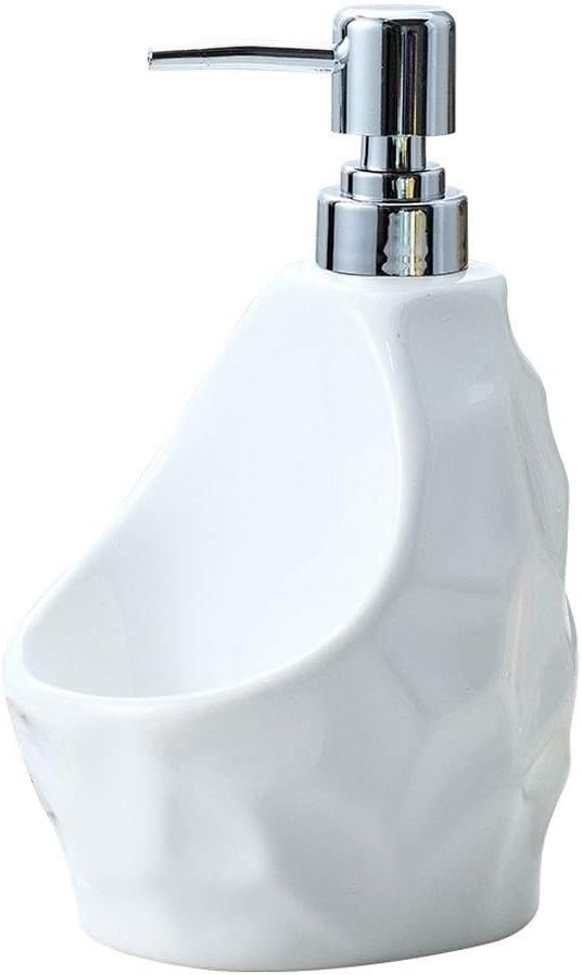 Creative Soap Dispenser Simple Bathroom Ware Ceramic Lotion Bottle Shower Gel Bottle for Bathroom Sanitary Dual-Purpose Sub-Bottle 1pcs Pump
