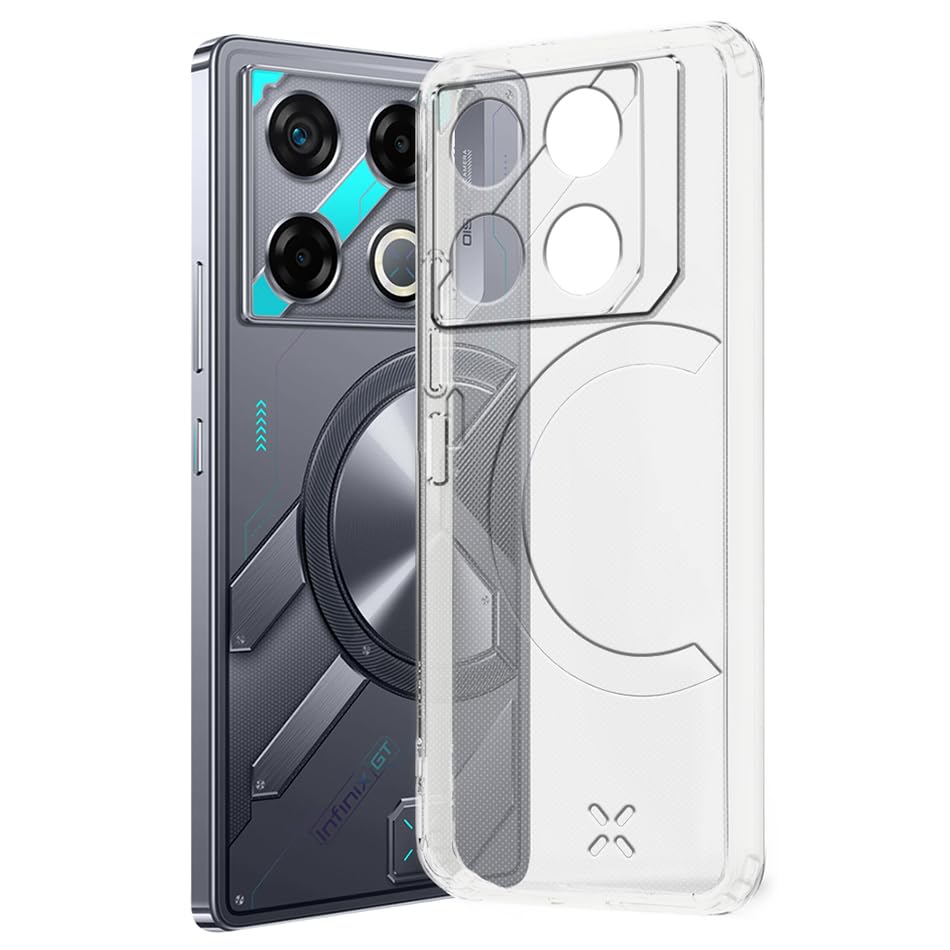 Fashionury Shockproof Crystar Clear Back Cover Case Cover for Infinix GT 20 Pro 5G | Transparent Back Cover | Raised Bumps for Camera & Screen Protection for Infinix GT 20 Pro 5G (B0D5W9PBDM) Amazon Price History, Amazon Price Tracker