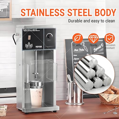 Gavscient Softeismaschine FüR Den Gewerblichen Einsatz: Elektrischer Standmixer Mit Automatischem Wirbel, Geeignet FüR CaféS, Hausbars Und Restaurants. – Bild 4