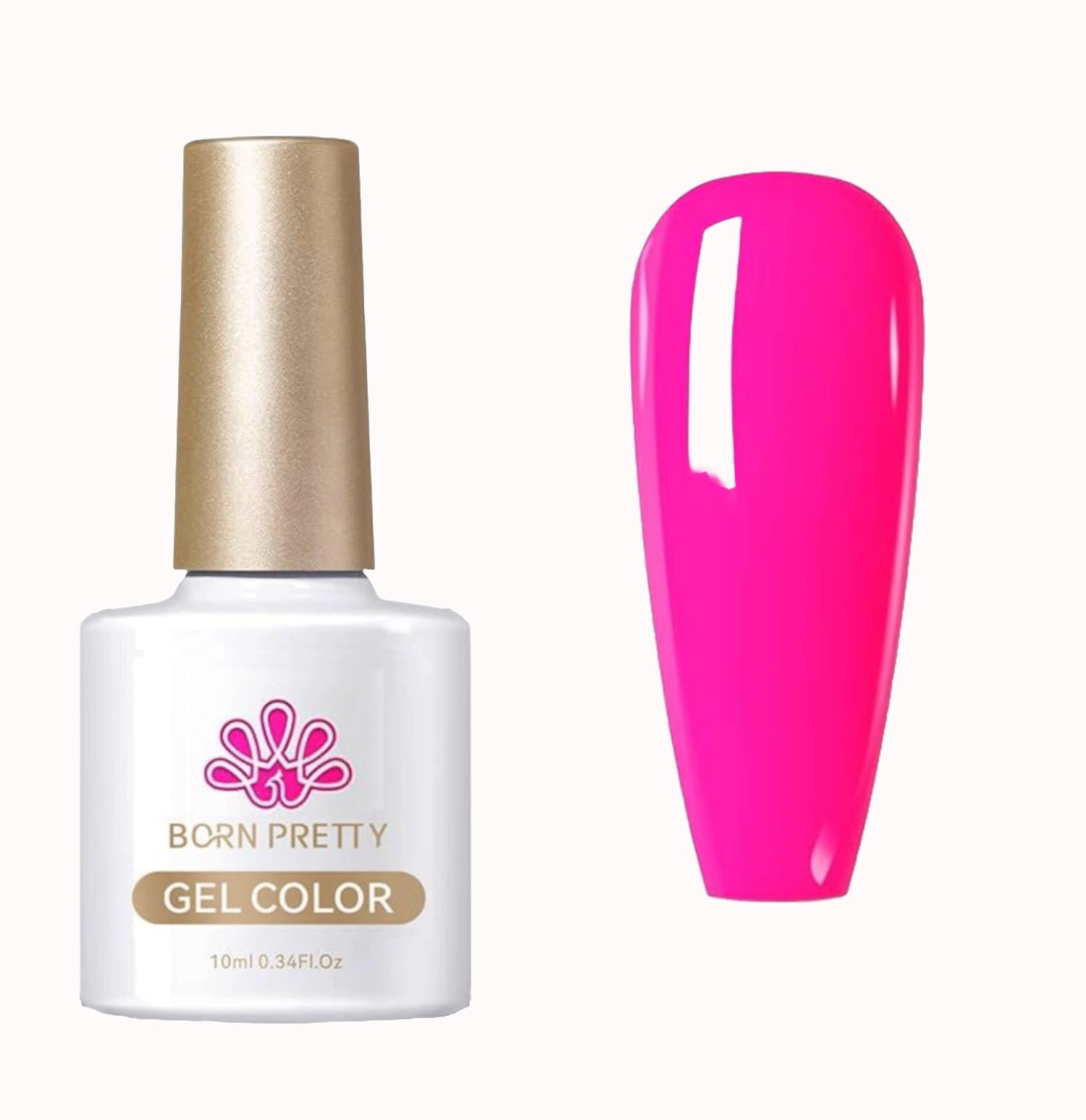 BORN PRETTY Hot Pink Gel Polish 10ml UV Gel Nailpolish From Say Wow Store - HP05-image-48