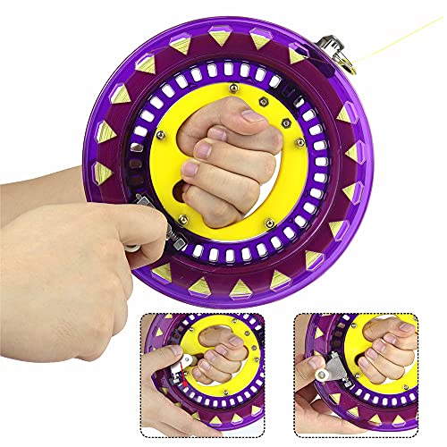 Tellyouwin 2Pcs Kite String With Reel 8 Inch Kite Winder With 1312Ft Kite String Kite Reel Professional Kite Line Outdoor Kite Accessories For Adults (Purple) #TOP4