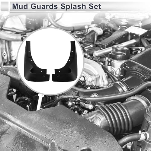 Image of X AUTOHAUX 1set Front and Rear Mud Flaps Splash Guards Mud Guards for Mazda CX-7 2007-2012 W /Mount Accessories