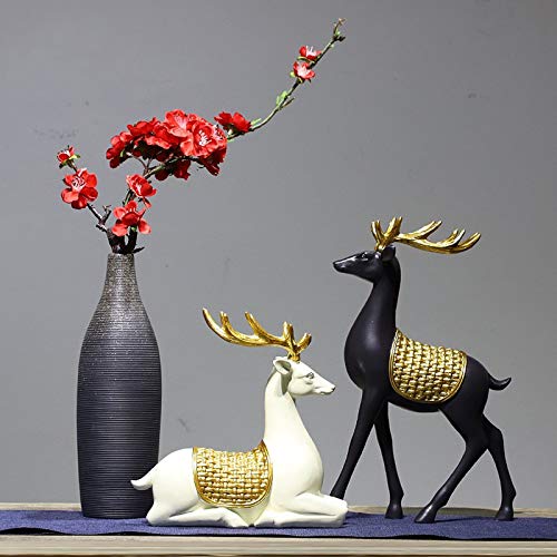 Statue de cerf en luxe chinois moderne pour entrée prestigieuse