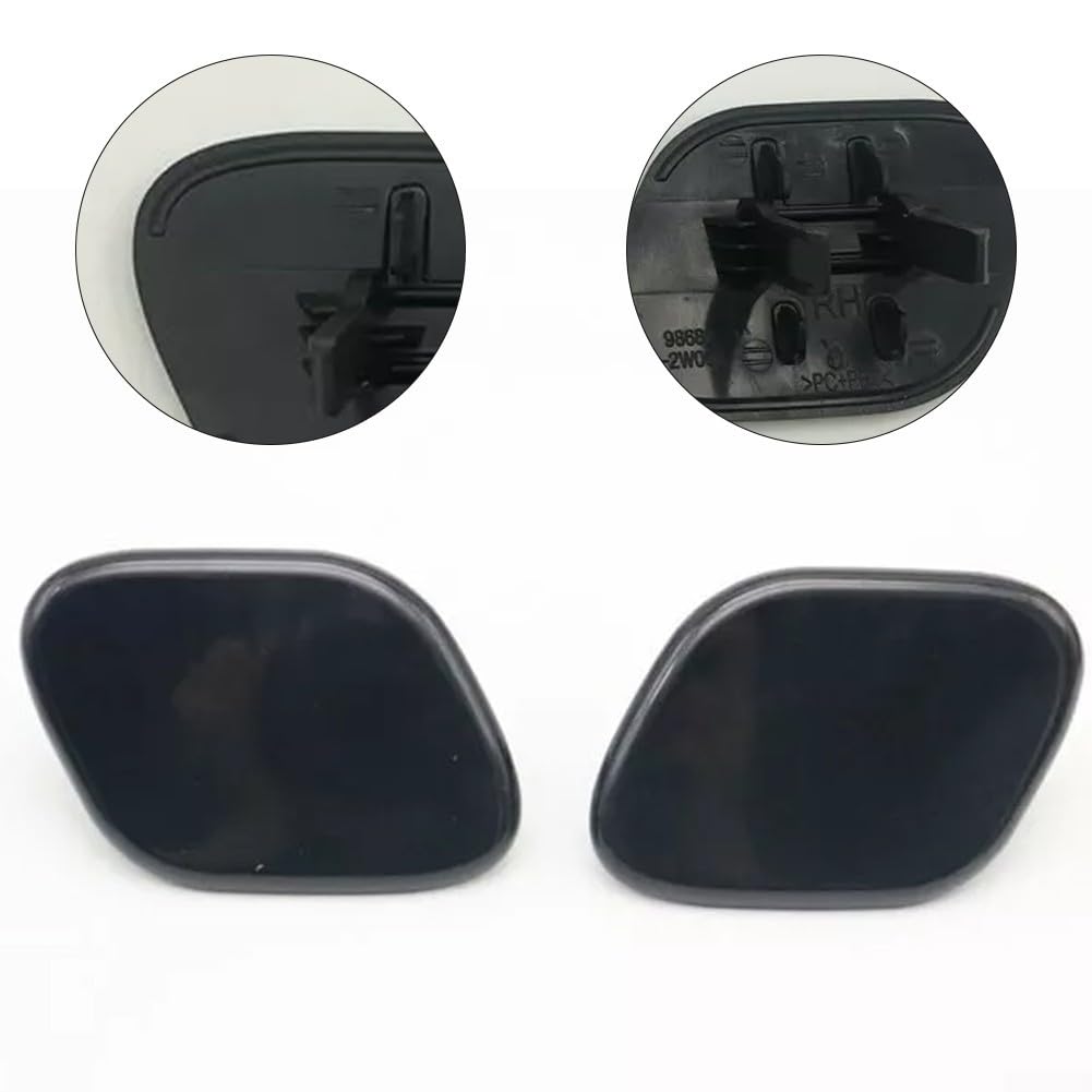 Set mit 2 Scheinwerfer-Waschdüsenabdeckungen für for hyundai Santa Fe 2013-2016 links und rechts OEM Kunststoff Ersatz