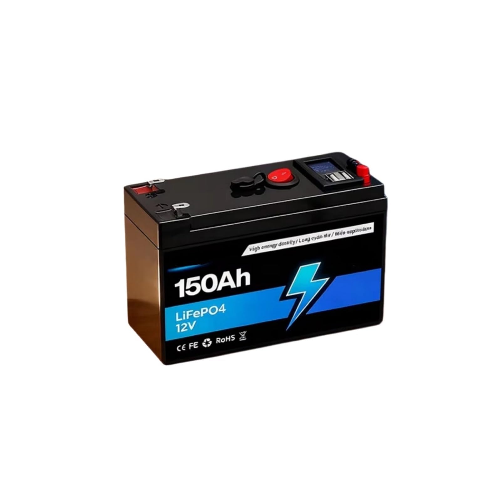 Batteria A Ciclo Profondo Pacco Batteria LiFePo4 12V 24V 100Ah 120Ah 150Ah | Batterie al litio-ferro for il sistema di accumulo dell'energia solare RVHome(120Ah)