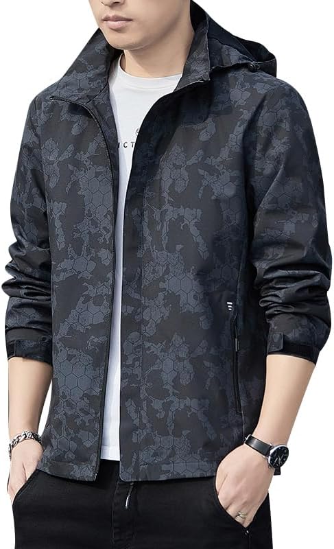 [Alloaone] メンズ防水ハイキング防風ランニングジャケット女性キャンプ釣り狩猟トレッキングコート