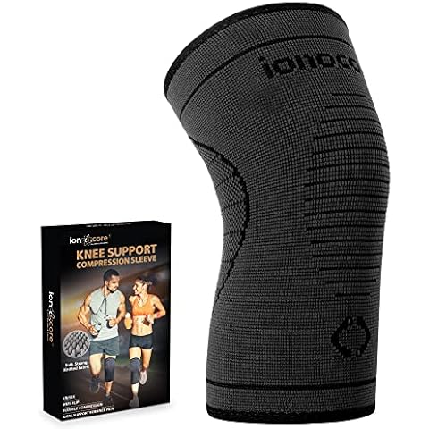ionocore Knee Compression Sleeve Support | Knee Support for Men & Women | Versatile Brace for Any Sports | Pain Relief & Recovery | Knee Support for Running, Gym | Knee Brace for Arthritis & Injury Cover