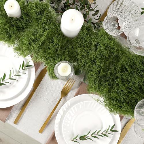 Artificial Moss – 50g - Natural Dark Green Faux Moss - for Arts and Crafts, Christmas and Easter Decorations, Landscaping, Floristry and More – Non-Toxic