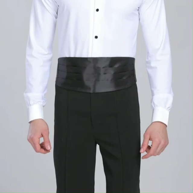 Set 3 Pezzi Papillon Uomo - Nero Regolabile Con Fascia E Pochette | Accessorio Smoking Ed Eventi Eleganti - Foto 5