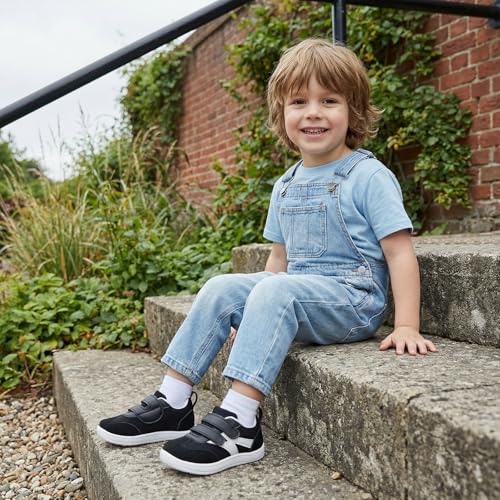 Image of STQ KIDS Toddler Lightweight Slip on Sneakers: Boys Barefoot Shoes Kids Walking Shoes Boy Sneakers, Toddler First Walking Shoe Comfort Tennis Activities