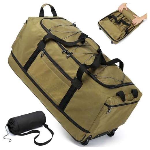 Laripwit Expandable Duffle Bag with Wheels