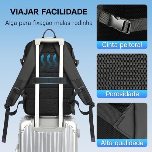 Romantic Crown Mochila Couro Masculina Impermeável Reforçada para Notebook Capacete Motorcycling Bas
