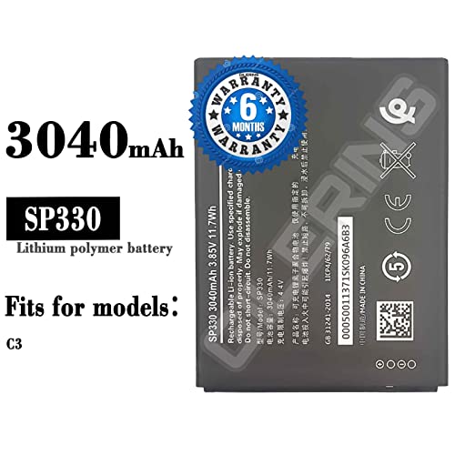 Image of Original SP330 Battery for Nokia C3 SP01Z01Z2249Y Model: SP330 (3040mAh) Battery with 6 Month Warranty ****(P219)