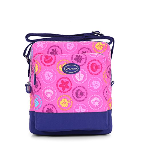 Sac de messager femme en toile et nylon léger style décontracté