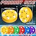 Foilswirl 12 Pcs Roller Hockey Pucks Street Ice Roller Hockey Pucks Outdoor(6 Rollers Style)