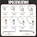 210Pcs Hose Clamps 304 Stainless Steel Assortment Kit,Adjustable 1/4
