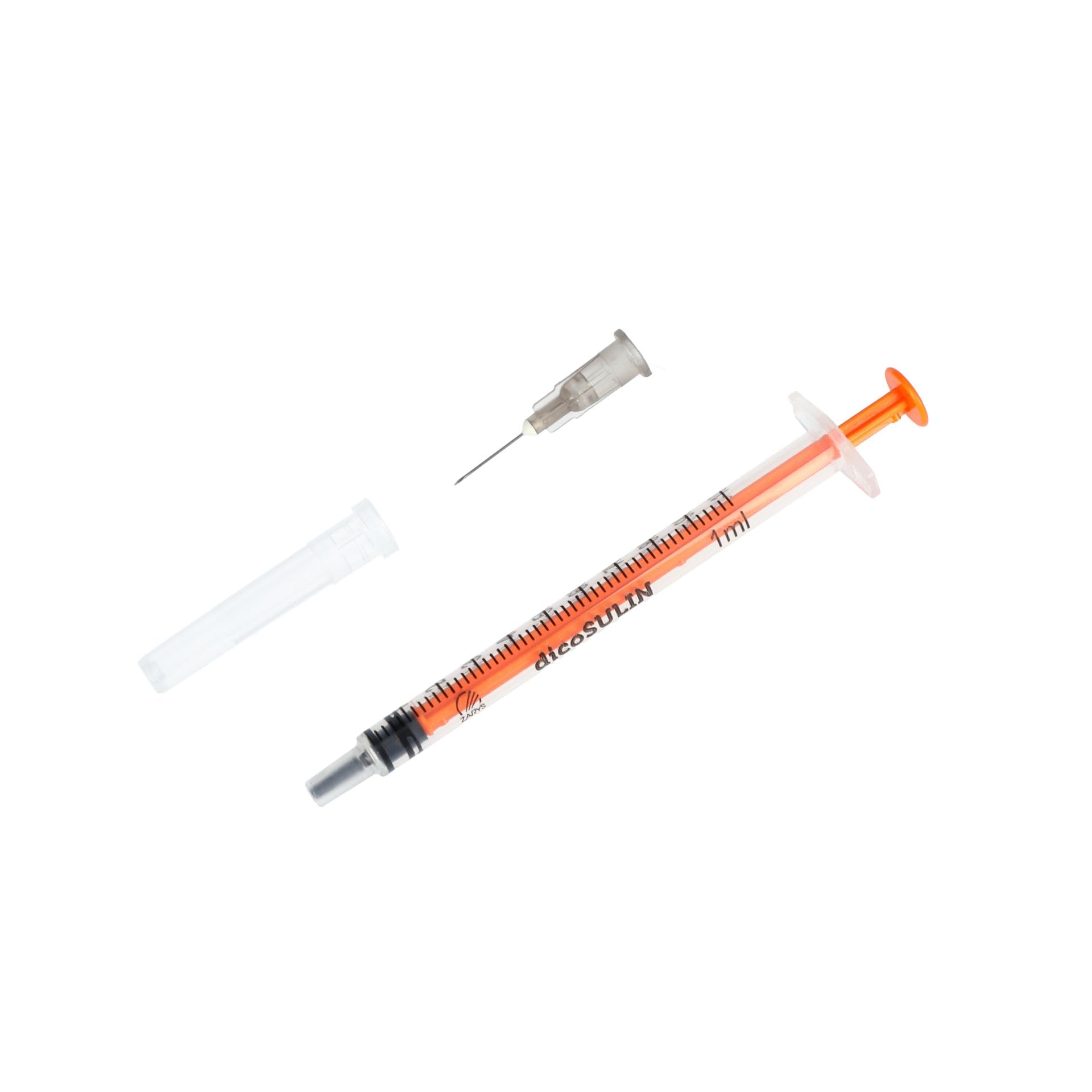 Seringue à insuline 1 ml – Versions U-100 Usage unique - Boite de 100 pièces