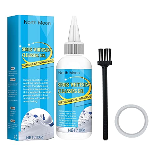 Shoes Whitening Cleansing Gel, Shoe Stain Remover, Shoe Cleaner Yellow Stain Remover, Stain Remover Gel, for All Washable Shoes (2PCS) Cover