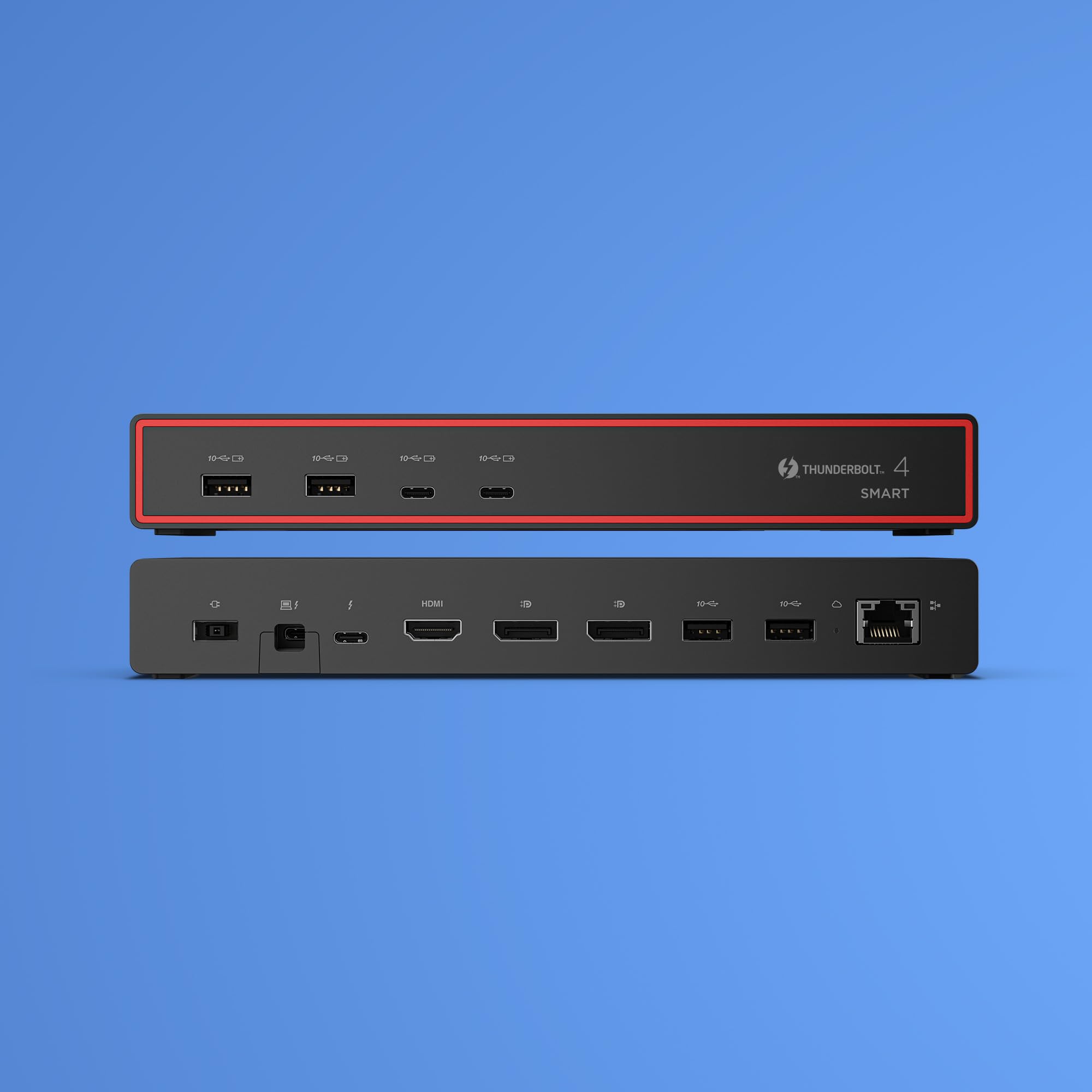 Lenovo ThinkPad Thunderbolt 4 Smart Dock Gen 2, Docking Station, Thunderbolt 4, Ricarica fino a 100W, Nero