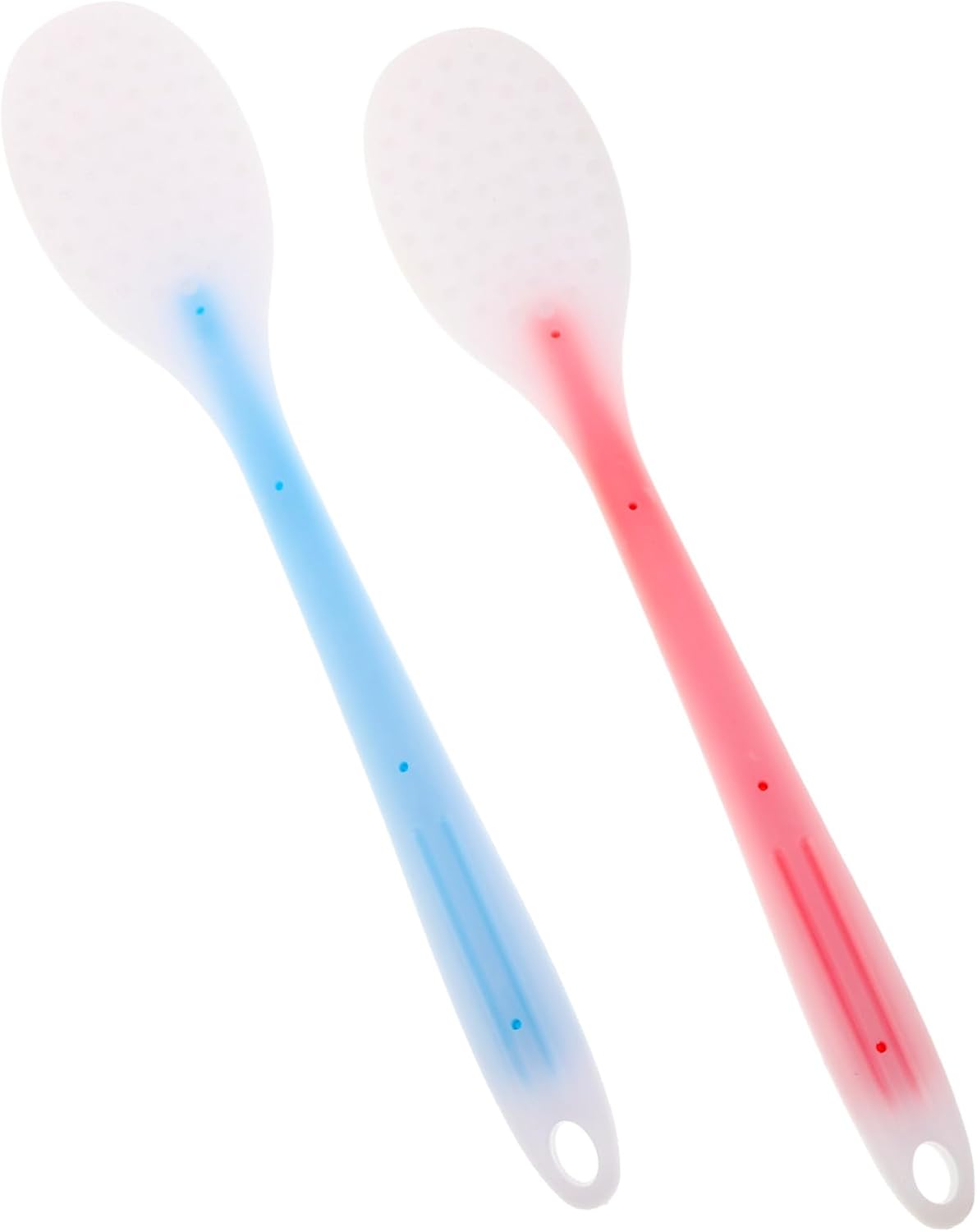 2pcs Portable Silicone Back Massage Paddle Meridian Soothing Muscle Pat for Neck Shoulder and Back Lightweight Anti-Slip Massage Stick for Relaxation Home Office