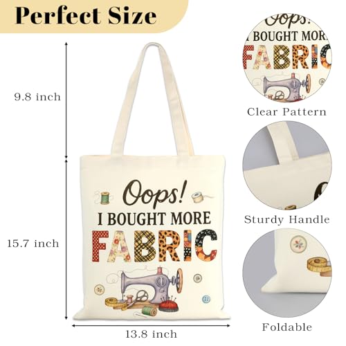 Bolso Tote Quilt para costura, regalo para amantes de la costura miniatura 4