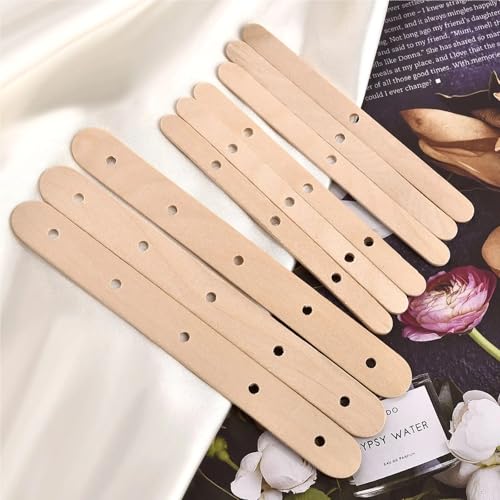 Soporte para mechas de cera de madera para velas, 300 pcs miniatura 3
